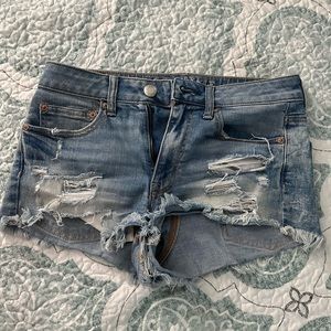 AE distressed shorts